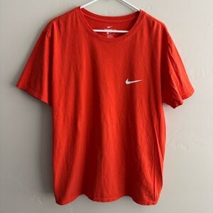 Men’s Nike Orange Logo T Shirt - XL Cotton